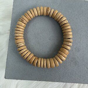 Coconut Shell Bead Stretch Bracelet